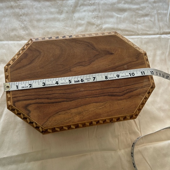 Wooden Jewelry Box with Geometric Design - Picture 8 of 13